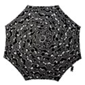 Abstract Black and White Bubble Pattern Hook Handle Umbrellas (Large) View1