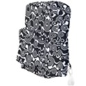 Abstract Black and White Bubble Pattern Full Print Backpack View3