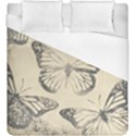 Vintage Ink Stamp on Paper Monarch Butterfly Duvet Cover (King Size) View1