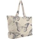 Vintage Ink Stamp on Paper Monarch Butterfly Simple Shoulder Bag View2