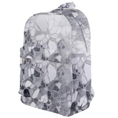 Black And White Abstract Mosaic Pattern Classic Backpack by SpinnyChairDesigns