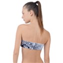 Black and White Abstract Mosaic Pattern Classic Bandeau Bikini Top  View2