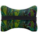 Jungle Print Green Abstract Pattern Seat Head Rest Cushion View2