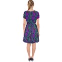 Purple Teal Abstract Jungle Print Pattern Adorable in Chiffon Dress View2