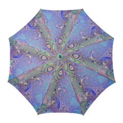 Pastel Marble Paint Swirl Pattern Golf Umbrellas by SpinnyChairDesigns