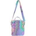 Pastel Marble Paint Swirl Pattern Crossbody Day Bag View3