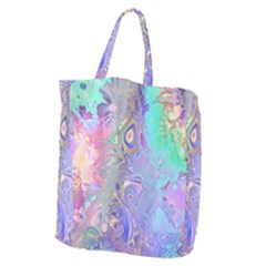 Pastel Marble Paint Swirl Pattern Giant Grocery Tote by SpinnyChairDesigns