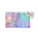 Pastel Marble Paint Swirl Pattern Canvas Cosmetic Bag (Small) View2