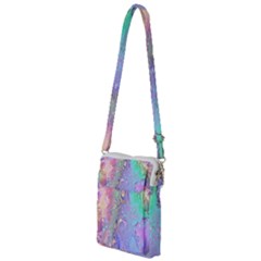 Pastel Marble Paint Swirl Pattern Multi Function Travel Bag by SpinnyChairDesigns