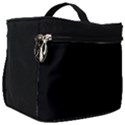 Plain Black Solid Color Make Up Travel Bag (Big) View1