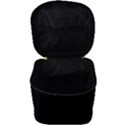 Plain Black Solid Color Make Up Travel Bag (Big) View3