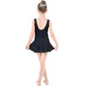 Plain Black Solid Color Kids  Skater Dress Swimsuit View2