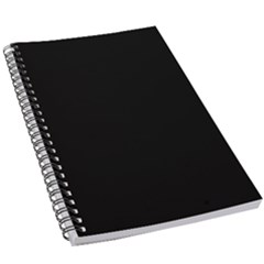 Plain Black Solid Color 5 5  X 8 5  Notebook by FlagGallery