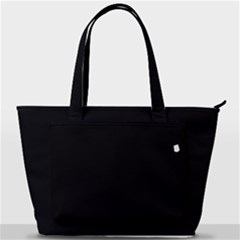 Plain Black Solid Color Back Pocket Shoulder Bag  by FlagGallery