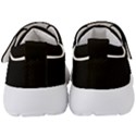 Plain Black Solid Color Kids  Velcro Strap Shoes View4