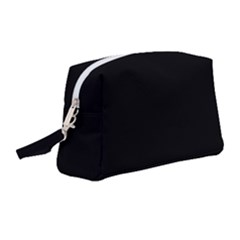 Plain Black Solid Color Wristlet Pouch Bag (medium) by FlagGallery