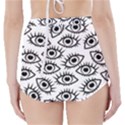 Black and White Cartoon Eyeballs High-Waisted Bikini Bottoms View2