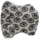 Black and White Cartoon Eyeballs Velour Head Support Cushion View3