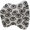 Black and White Cartoon Eyeballs Velour Head Support Cushion View4