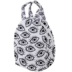 Black And White Cartoon Eyeballs Travel Backpacks by SpinnyChairDesigns