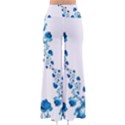 Abstract Blue Flowers on White So Vintage Palazzo Pants View2