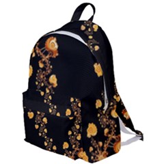 Abstract Gold Yellow Roses On Black The Plain Backpack by SpinnyChairDesigns