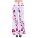 Abstract Pink Roses on White So Vintage Palazzo Pants View1