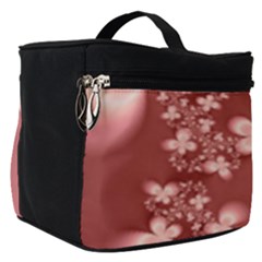 Tea Rose Colored Floral Pattern Make Up Travel Bag (small) by SpinnyChairDesigns