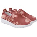 Tea Rose Colored Floral Pattern Kids  Slip On Sneakers View3