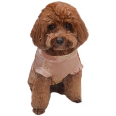 Coral Peach Intricate Swirls Pattern Dog T-shirt