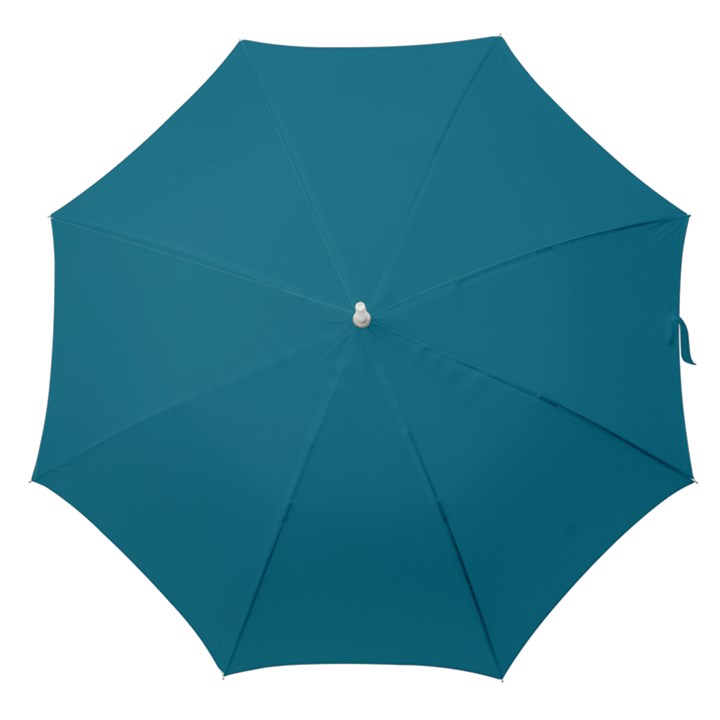 Mosaic Blue Pantone Solid Color Straight Umbrellas