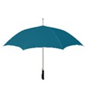 Mosaic Blue Pantone Solid Color Straight Umbrellas View3