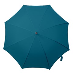 Mosaic Blue Pantone Solid Color Hook Handle Umbrellas (medium) by FlagGallery