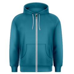 Mosaic Blue Pantone Solid Color Men s Zipper Hoodie by FlagGallery