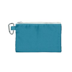 Mosaic Blue Pantone Solid Color Canvas Cosmetic Bag (small) by FlagGallery