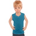 Mosaic Blue Pantone Solid Color Kids  Sport Tank Top View1