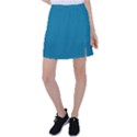 Mosaic Blue Pantone Solid Color Tennis Skirt View1