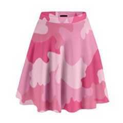 Camo Pink High Waist Skirt by MooMoosMumma