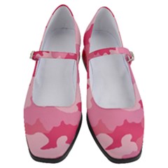 Camo Pink Women s Mary Jane Shoes