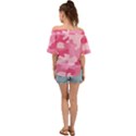 Camo Pink Off Shoulder Short Sleeve Top View2