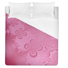 Pink Intricate Swirls Pattern Duvet Cover (queen Size) by SpinnyChairDesigns