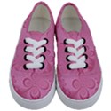 Pink Intricate Swirls Pattern Kids  Classic Low Top Sneakers View1