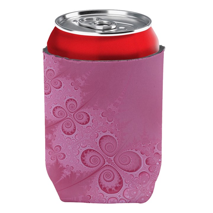 Pink Intricate Swirls Pattern Can Holder