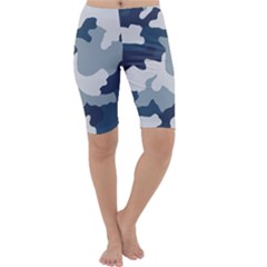 Camo Blue Cropped Leggings  by MooMoosMumma