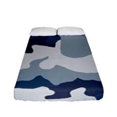 Camo Blue Fitted Sheet (full/ Double Size) by MooMoosMumma