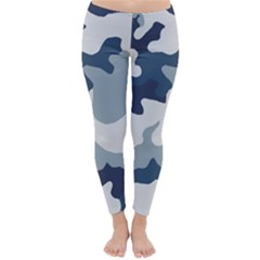 Camo Blue Classic Winter Leggings by MooMoosMumma