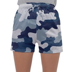 Camo Blue Sleepwear Shorts by MooMoosMumma