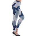 Camo Blue Lightweight Velour Leggings View4