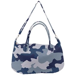 Camo Blue Removal Strap Handbag by MooMoosMumma