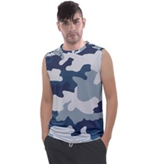 Camo Blue Men s Regular Tank Top